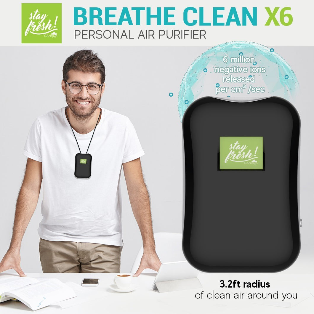 Breathe Clean Personal Air Purifier X6