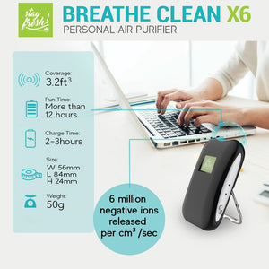 Breathe Clean Personal Air Purifier X6